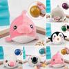 3.14in Cute Animal Anti-stress Squeeze Ball Plush Toy For Tactile Stimulation And Focus