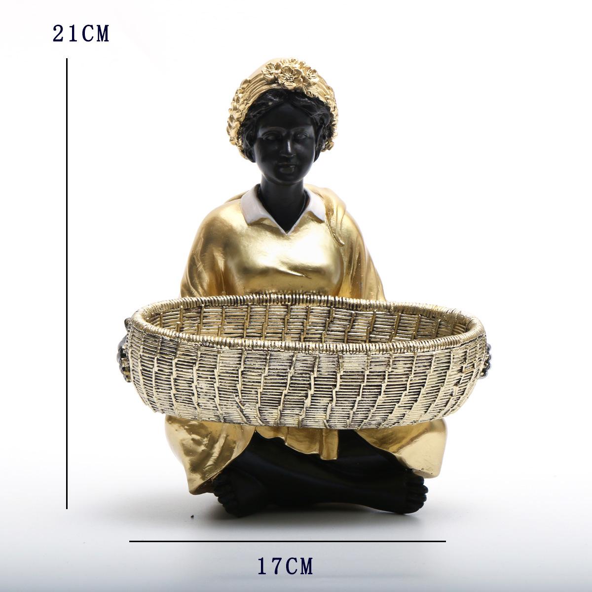 

Украшения из смолы в стиле ретро на Ближнем Востоке - креативный африканский черный декор для гостиной