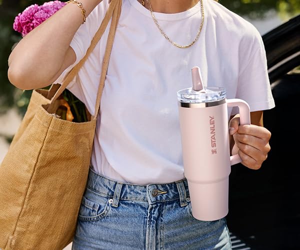 STANLEY Quencher Pro Tour Flip Straw Stainless Outdoor Water Black Tumbler, 0.88L, Steel, Insulated, 880ml, Bottle, 2.0, 10-12485