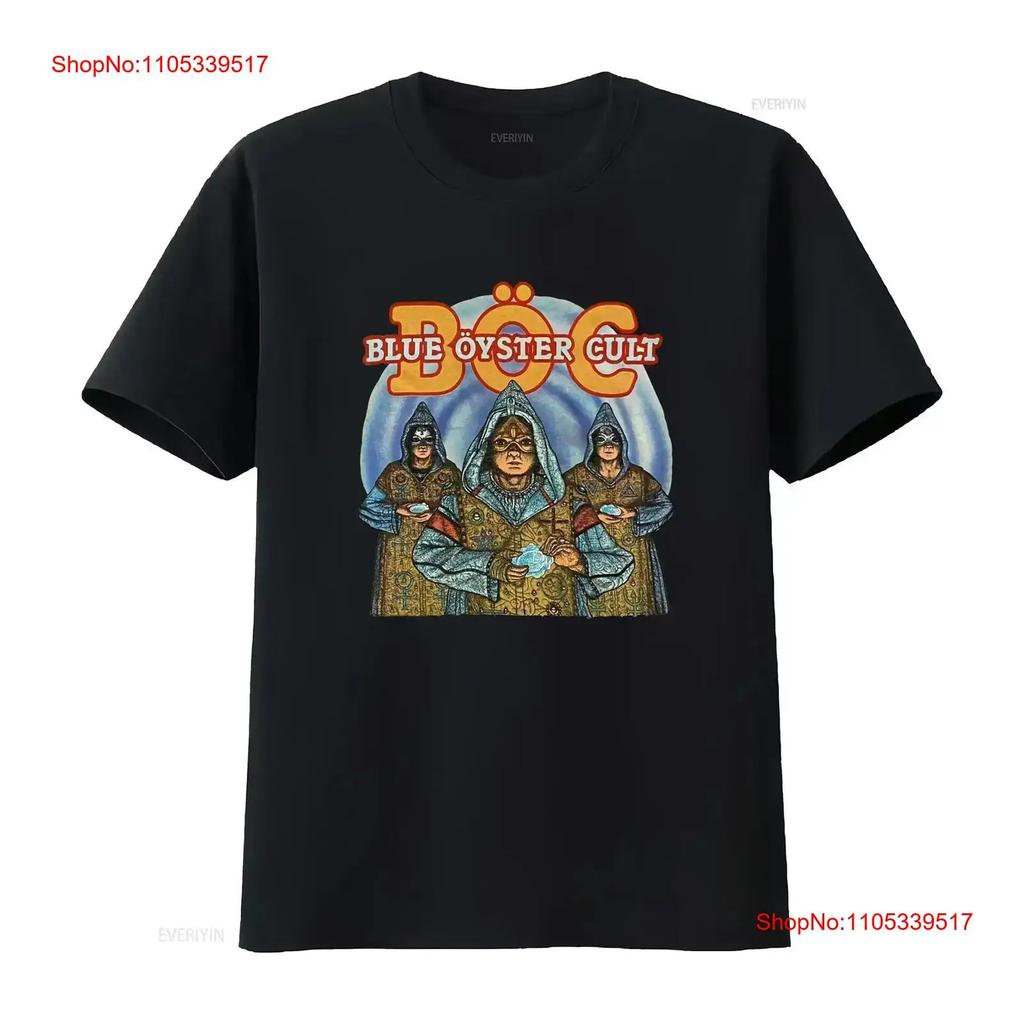 Blue Oyster Cult Band Cotton White All Size T Shirt Vintage Washed Casual Stretched Comfortable