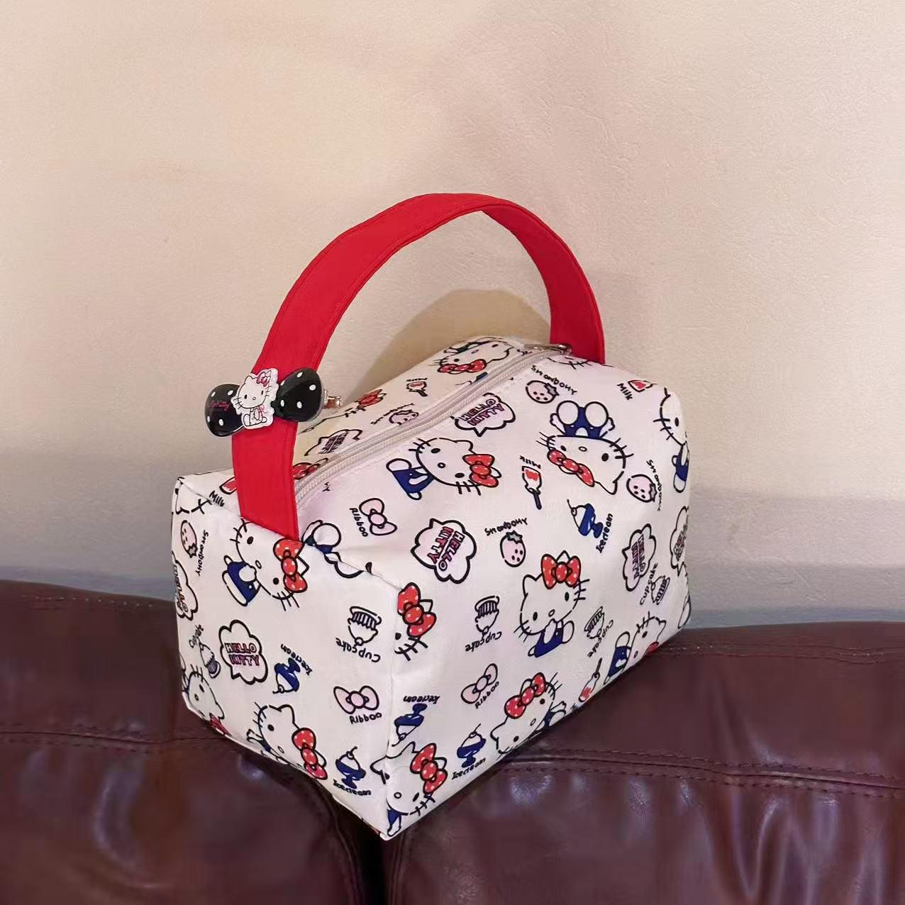 

Портативная косметичка и сумка для туалетных принадлежностей с принтом кошек для женщин - 2025 Дорожная сумочка Daily Matching