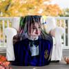 1pc Addams Family Wednesday Enid Theme Blanket - Digital Print, Polyester, Cozy for All Seasons, Perfect for Outdoor, and Travel