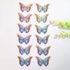 20 Stück 2D Große Schmetterling Wandaufkleber Selbstklebende Schmetterlingssticker Abziehen und Aufkleben Abnehmbare Wandmalereien für Küche Schlafzimmer Wohnzimmer
