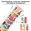 Montessori Number Tower Stacking Toy For Toddlers, Early Math Learning, Counting, Balance & Hand-Eye Coordination