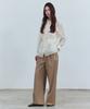 JBYRARA Heritage One-Pleat Wide Fit Pants_Beige