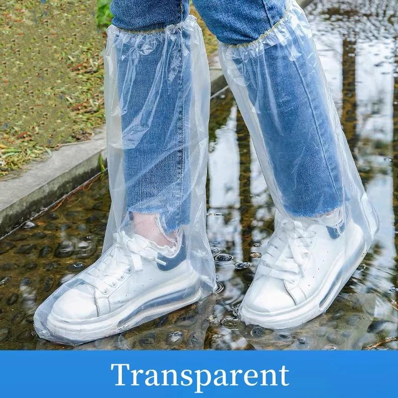 Disposable Rain Shoe Cover Waterproof and Non-slip Plastic Outdoor Thickened Wear-resistant Isolation Foot Cover Rain Proof