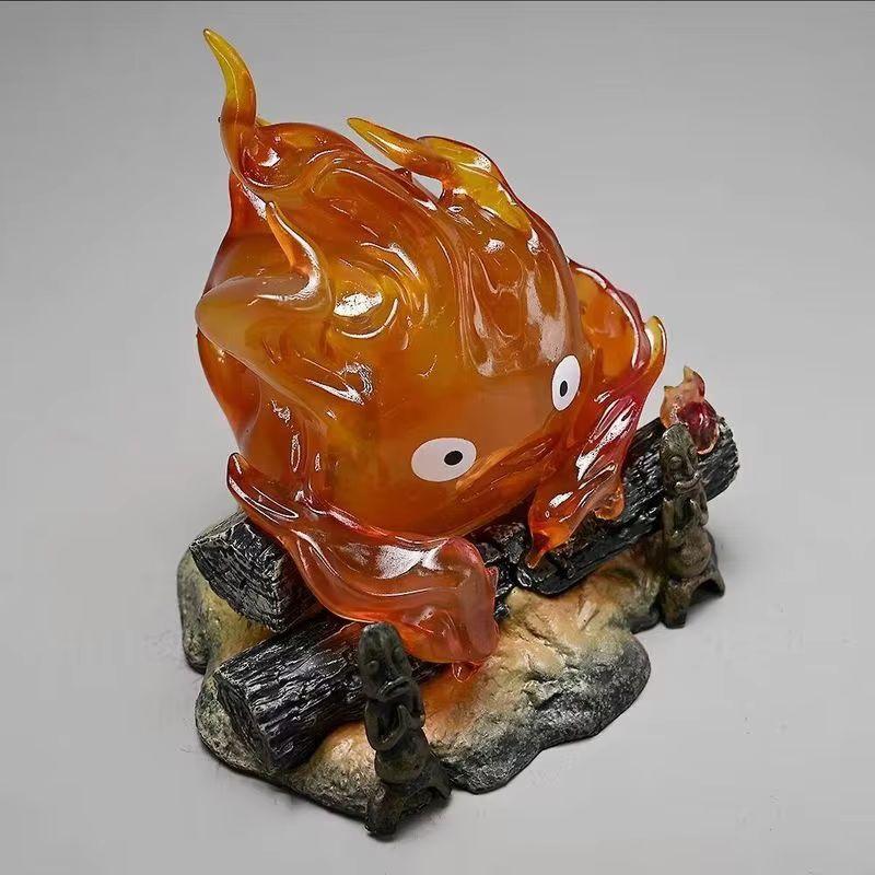 Illusion NewGk Meet Series Cursed Fire Heart Statue GlowInTheDark Anime Decor Desktop Led Display Model
