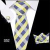 Men's Business Professionals Striped Tie Wedding Suit Accessories Polyester Tie Men