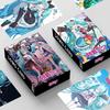 Förpackad 30 st/set Anime Hatsune Miku Kawaii Figur HD Litet Kort Dubbelsidigt Lomo-kort Bokmärke Hälsningskort Modell Leksaker Gåvor