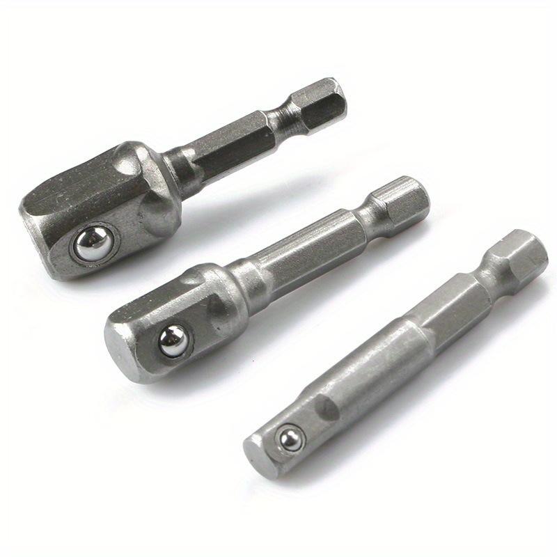 3 buc Adaptor Soclu Burghiu Extensie Burghie Burghiu cu Cap Pătrat Coadă Hexagonală Mărime 1/4 3/8 1/2