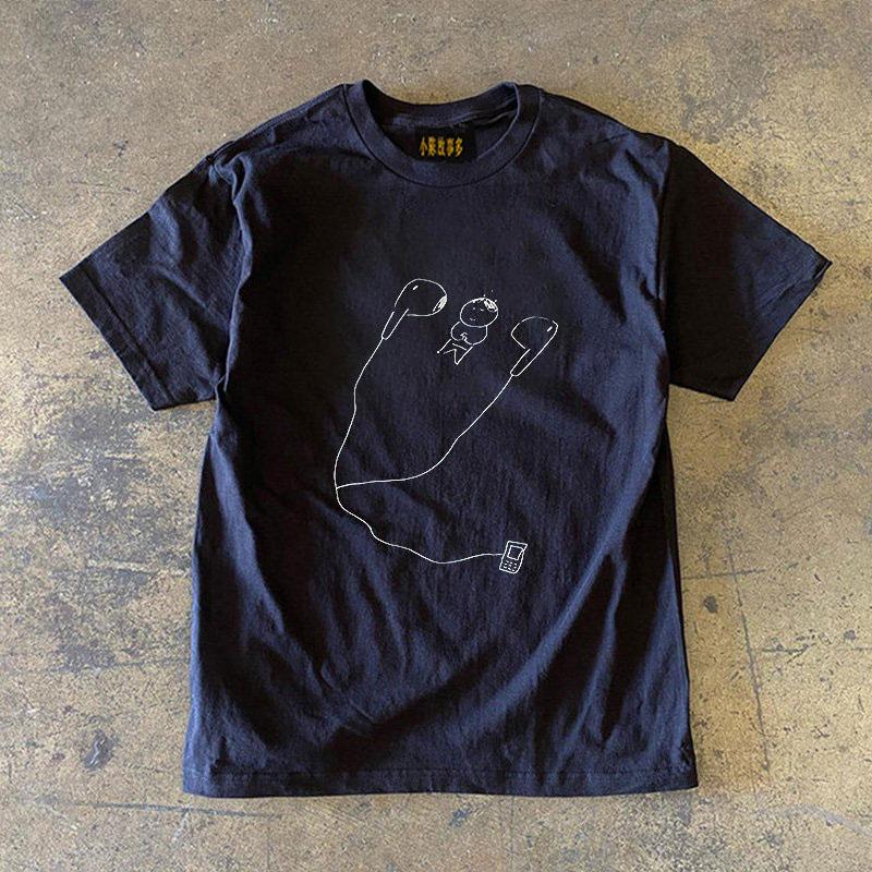 Loose Fit Cotton Tshirt Short Sleeve Retro Style Unisex Summer Fashion Small Chen Story 3a260g Double Weave Pure Cotton