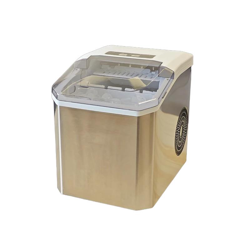 

Столешница для бытового льдогенератора, маломощная машина для производства ледяных блоков, частицы льда в форме пули, многоцелевое автоматическое производство льда серебряный