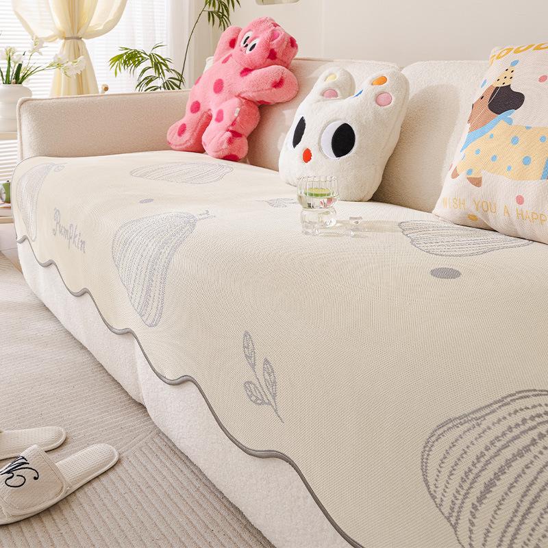 Summer New Cartoon Special-Shaped Cold Silk Sofa Cushion One Piece Non-Slip And Anti-Cat Scratch Sofa Cushion