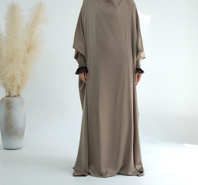 Loriya Solid Color Big Swing Robe Dress 2023 - LR609, Dubai, Turkey