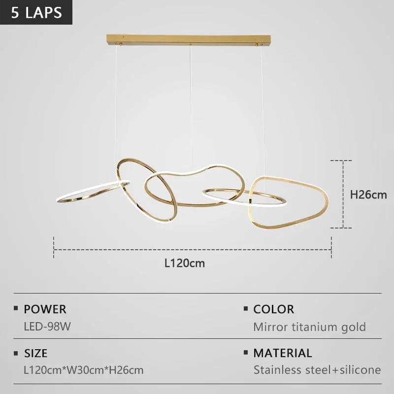 LED Pendant Lights Modern Luxury Stainless Steel Dimmable Electroplated Pendant Lights Living Room Dining Room Decorative Lights