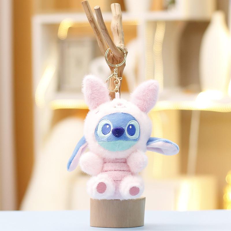 Stitch Plush Toothless Toy Keychain Animal Stuffed Doll Backpack Pendant Gift
