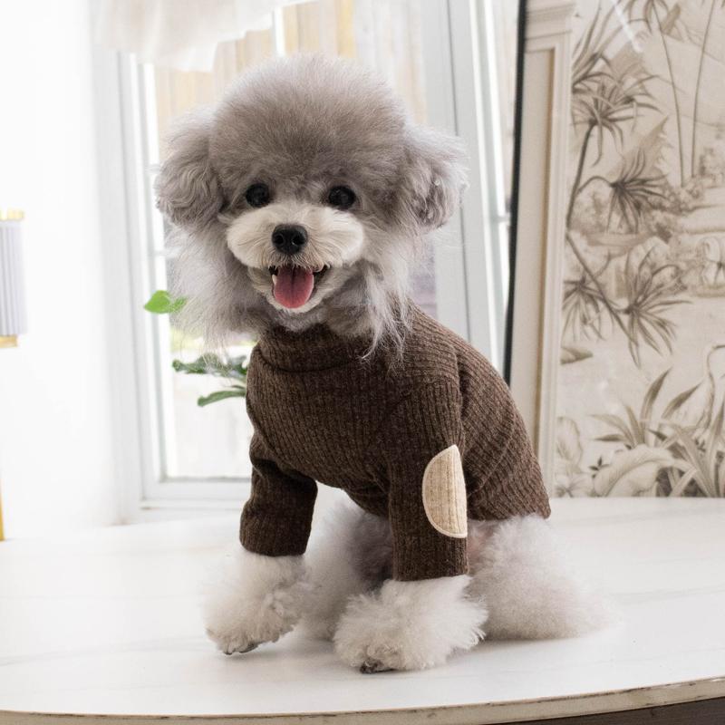 

Autumn Winter Dog T-shirt Pajamas Puppy Shirt Chihuahua Yorkshire Pomeranian Shih Tzu Maltese Poodle Bichon Schnauzer Clothing XXS кавовий
