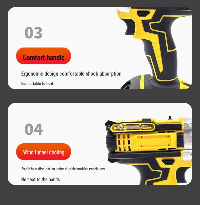 Lithium Rechargeable Multi-Functional Electric Drill & Screwdriver for Home Use