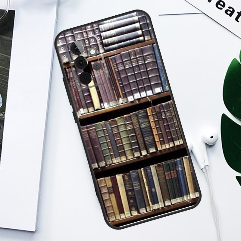 

Vintage BOOK Bookworm bookshelf For Samsung Galaxy A06 A05 A16 A54 A34 A14 A55 A35 A15 A53 A33 A13 A22 A32 A52 Phone Case Samsung A52S 5G