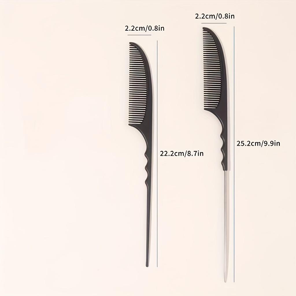 Professional Stylist Finishing Comb Durable ABS Plastic & Steel Pin Precision Tail Comb Hair Sectioning Ergonomic Design for Hair Styling Tools