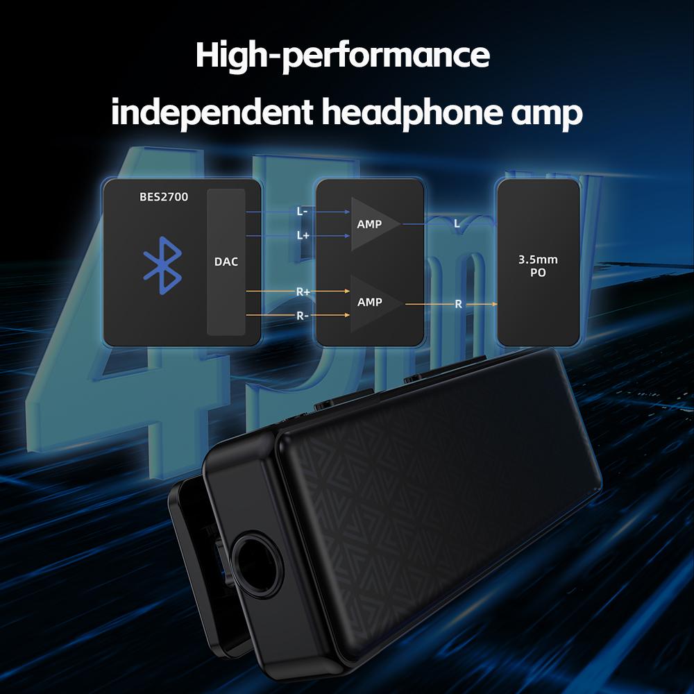 Fiio Btr11 Bluetooth 5.3 Receiver Customize Ldac Wireless Audio Headphone Amplifier Adapter Headphone Amplifier With microphone