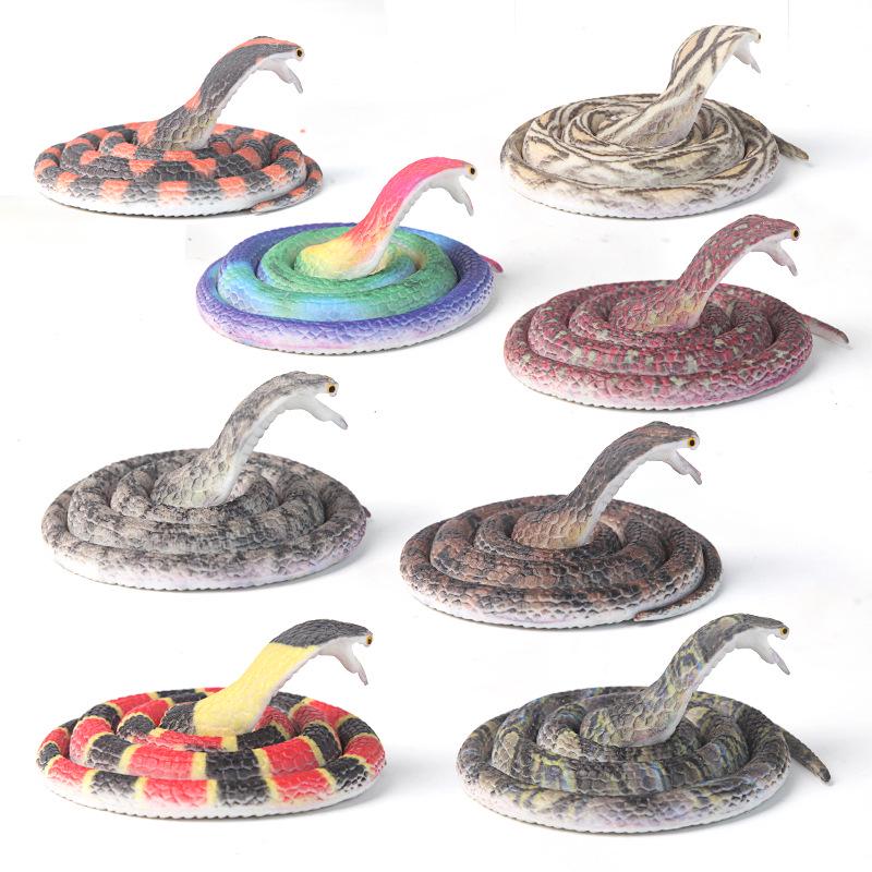 30/60/70cm Soft Rubber Prank Snake Model – Realistic Toy for Kids and Gags