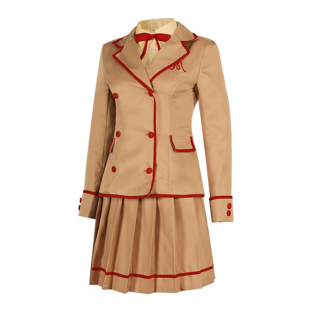 Entzückendes, von Anime inspiriertes Erdbeer-Cosplay-Outfit mit JK-Schuluniform