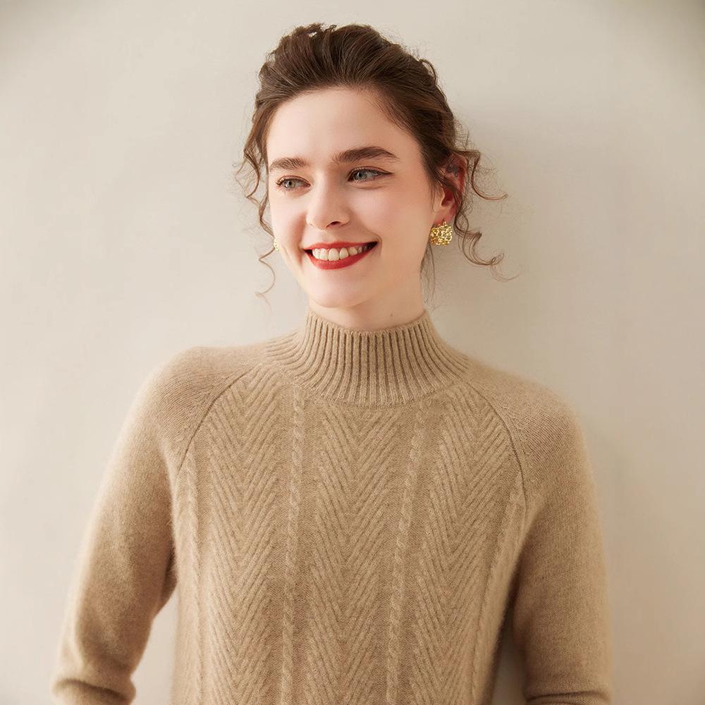 

Autumn/Winter Women s Cashmere Raglan Sweater - Slimming & Versatile L (115-125 jin)
