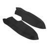 2Pcs Set Microfiber Leather Front Door Panel Armrest Cover Protector Antiscratch Replacement for Civic 2005‑2011Black