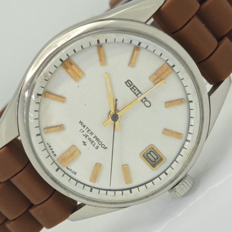 

Б/У SEIKO WINDING JAPAN МУЖСКИЕ ЧАСЫ С ДАТОЙ И БЕЛЫМ ЦИФЕРБЛАТОМ 006-a412423-2 Sku006-a412423