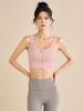 Women's Shockproof Sports Bra with Front Zipper, for Running, Yoga, Fitness