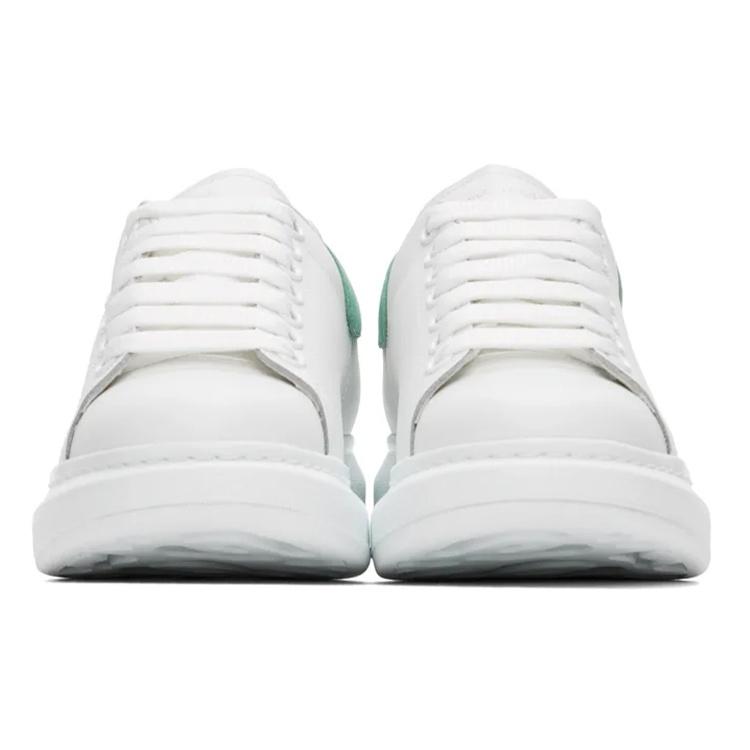 (WMNS) Alexander McQueen Low-Top Larry Sneakers 'White Green' Women's 553770WHGP79462