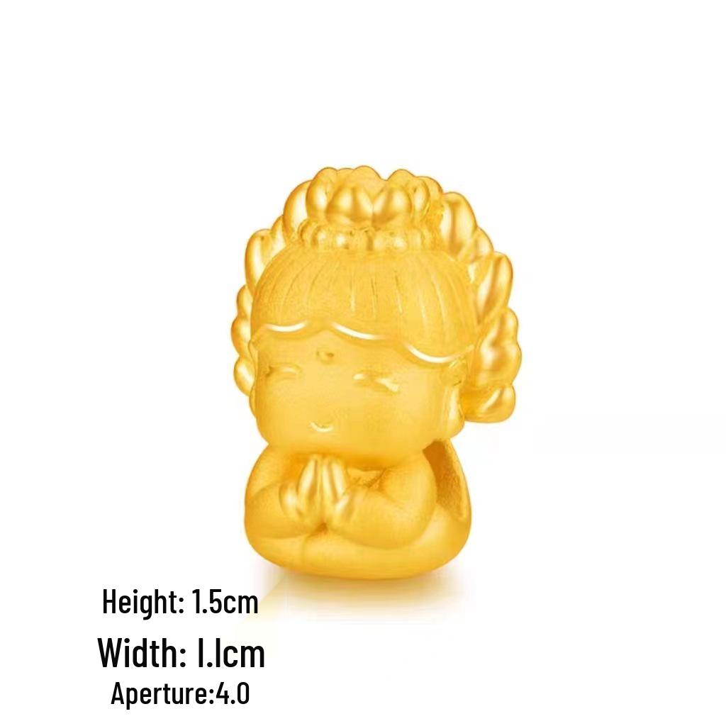 Thousand-Hand Guanyin Bracelet: Gold Buddha Design with Vietnamese Sand Gold, Zodiac Signs, Unisex Style for Couples