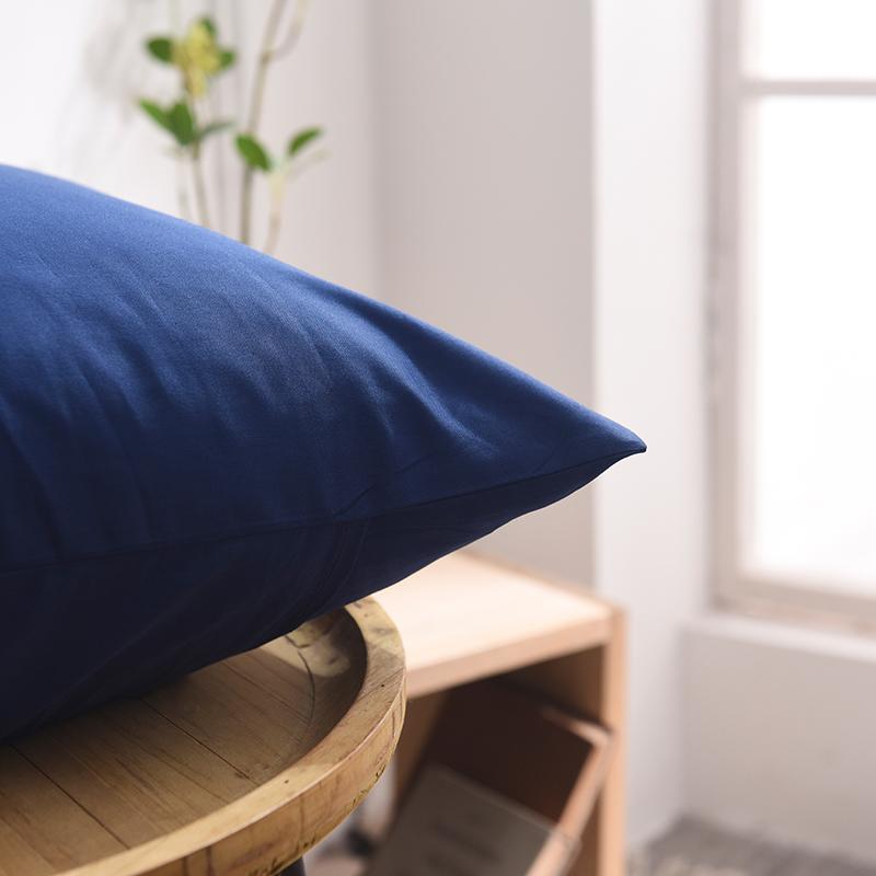 Pillowcase 1pc Cotton Solid Color Pillow Covers 48x74 70x70 Envelope Pillowcover Premium Grade Bedding Pillow Case
