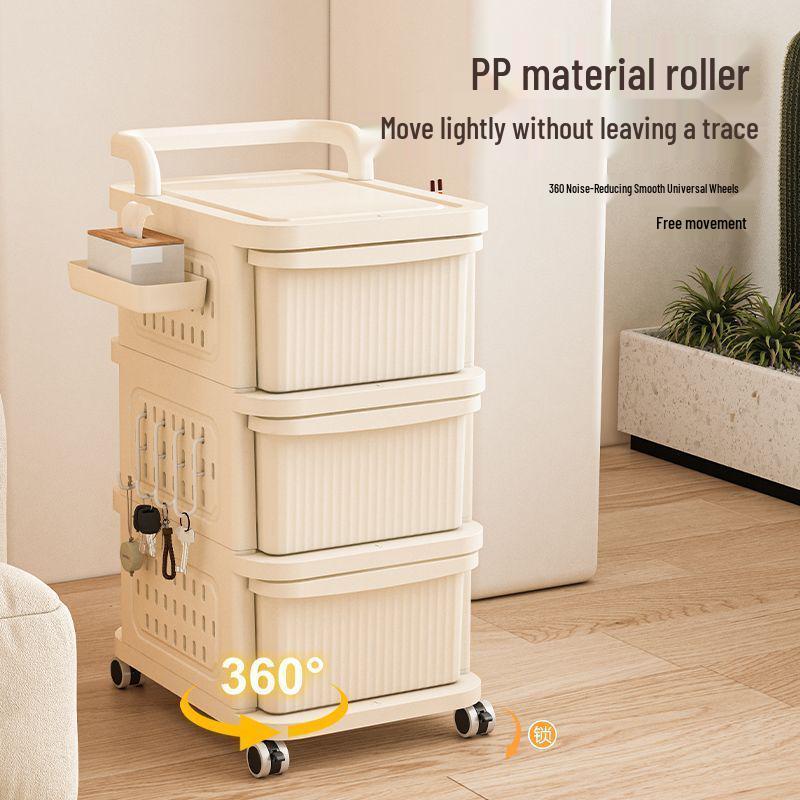 Compact Multi-Layer Floor Snack & Toy Storage Rack