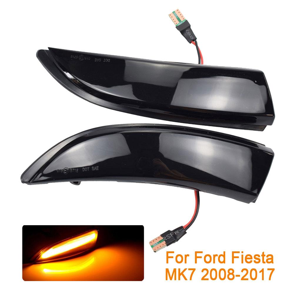 Dynamic Blinker For Ford Fiesta Mk7 2008-2017 B-Max 2012-2017 LED Side Wing Flowing Turn Signal Light Side Lamp Arrow