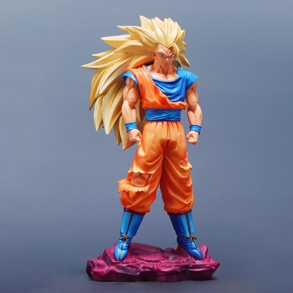 29cm/11.42in Anime Dragon Ball Figure Super Saiyan Goku Action Figures Pvc Statue Desktop Ornamen Collection Model Toys Gifts 3 Round Sensory