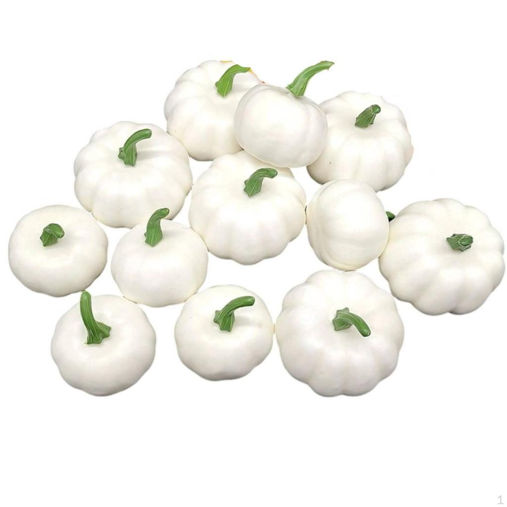 12 Pieces artificial pumpkins Small Seasonal Pumpkin for Party Planners,
