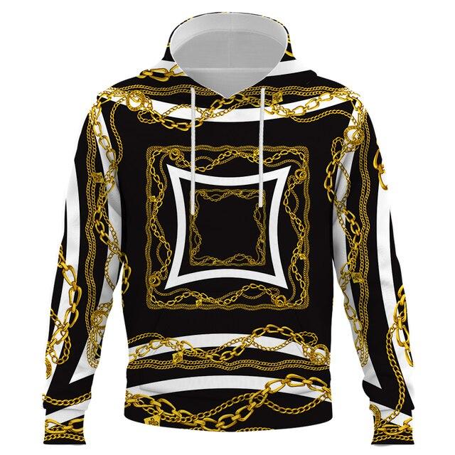 Männer Frau Goldene Leopard 3D drucken Hoodies Sweatshirts Mode Kapuzen Hip Hop Herren Marke Hoodie luxus Streetwear dropshiping