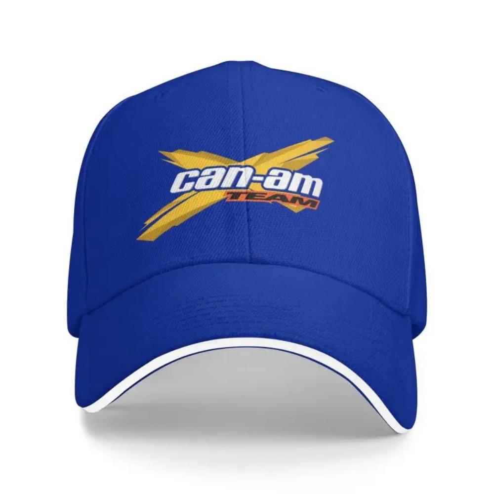 Cappellino da Baseball con Stampa Logo BRP Can Am Personalizzato Cappelli Sandwich Casual Estivi per Uomo Donna Sport all'Aperto Cappello con Visiera Parasole Regolabile