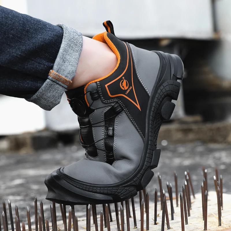 High End Protective Shoes Men Stab-proof Work Shoes Anti-smash Indestructible Shoes New 2024 Zapatillas Hombre Male Sneakers