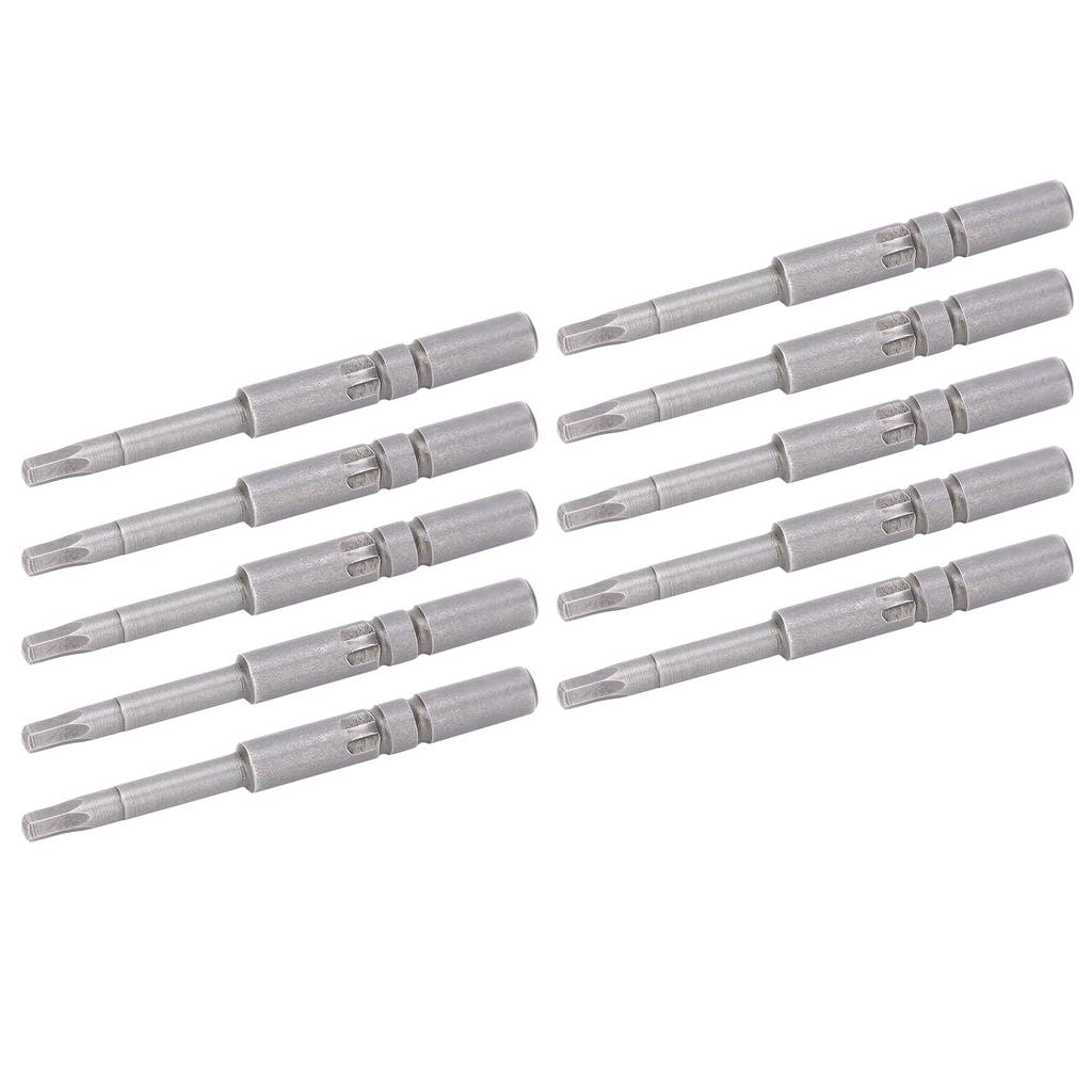 10Pcs Screwdriver Bits Hex Socket Strong Magnetic Tip S2 Alloy Steel Electrician Tool