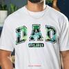 Dad Established T Shirt Daddy Est 2024 Coming Soon Promoted To Fathers Day Baby Announceunisext Dinosaur Vintage Casual