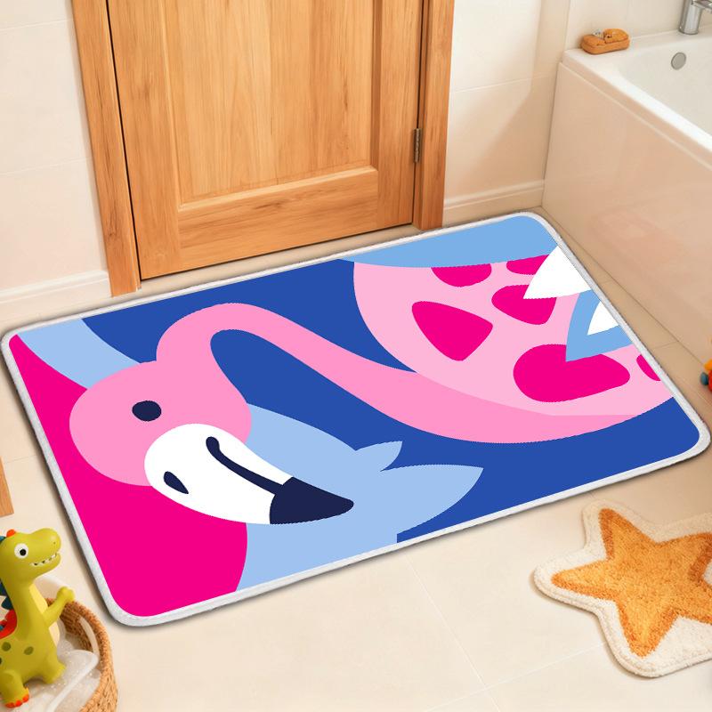 Entrance Door Mat Bathroom Carpet Anti Slip and Absorbent Floor Mat Household Foot Mat Door Anti Slip Mat