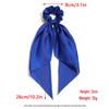 Spring Satin Knot Triangle Scarf: Solid Color Hair Accessory for Women & Girls