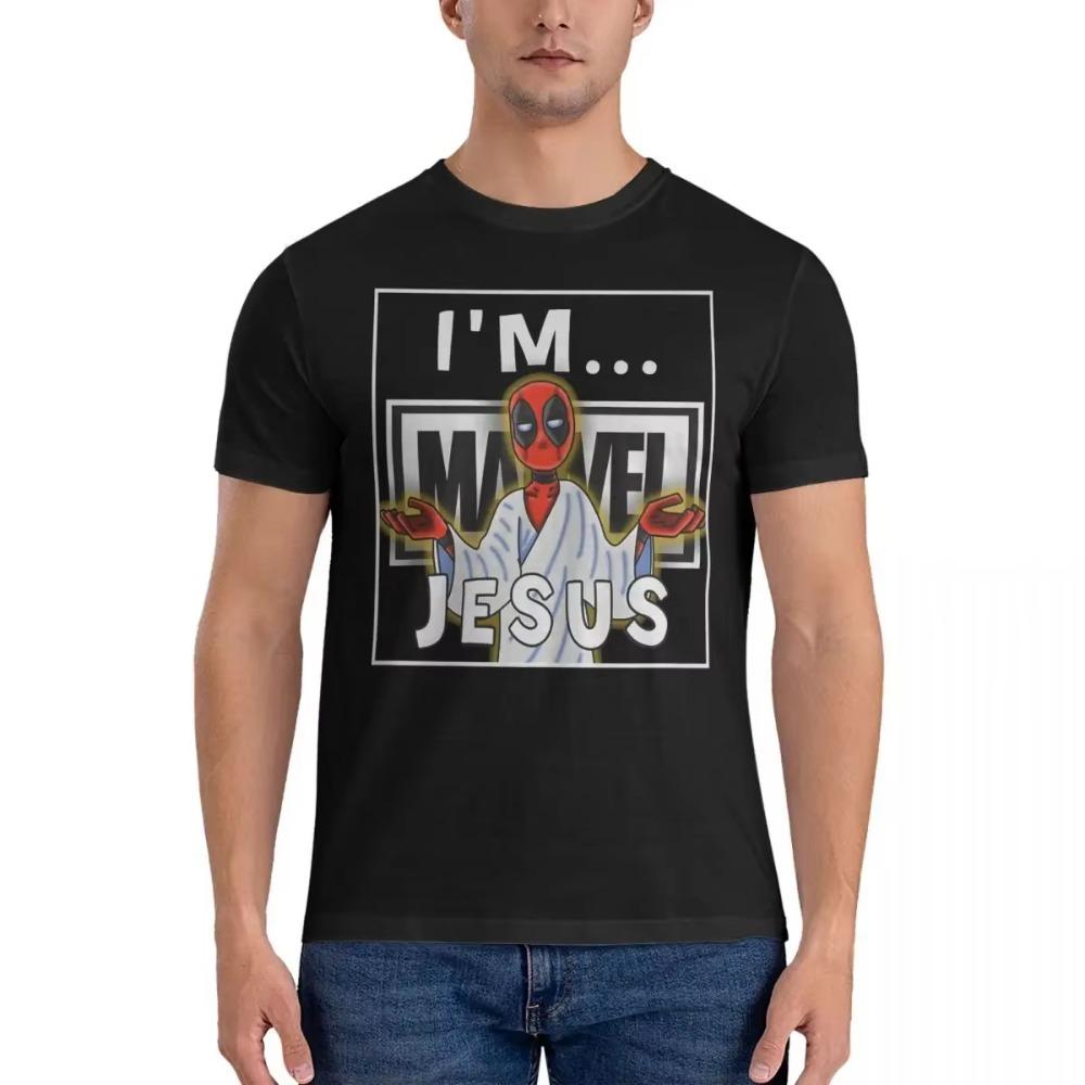 POOL JESUS Men's T ShirtX-Men Casual Tee Shirt Short Sleeve Round Neck T-Shirts 100% Cotton New Arrival Clothing