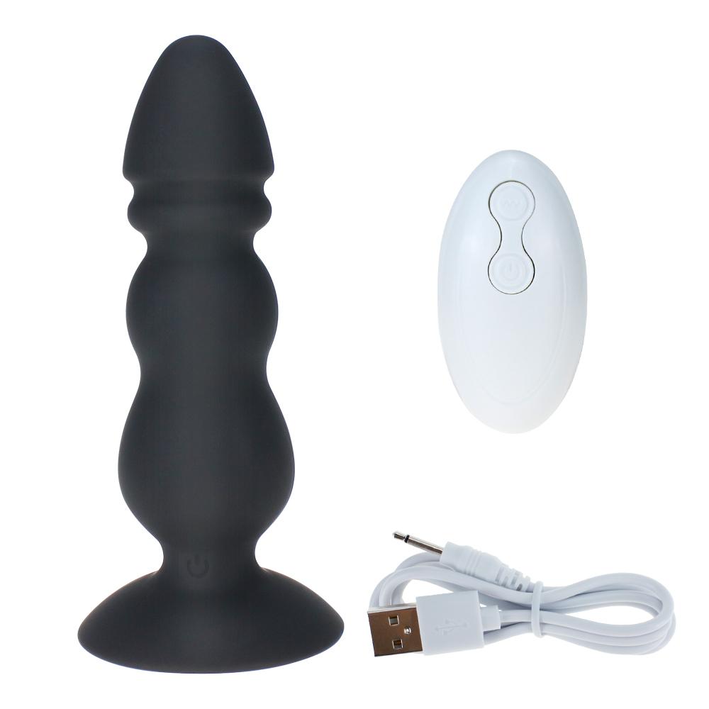 Suction Cup Butt Anal Plug Vibrator Prostate Massager Body Safe Silicone Best for Men Women or Couples Waterproof Adult Sex Toys