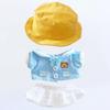 Niannyyhouse 20cm Puppenkleidung: Bär, Uniform, Hut, Mantel, Rock, Baumwollpuppenkleidung, Verkleidung, für Plüschtiere (blau)
