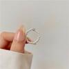 Girls Zircon Ball Rhinestone  Trendy Fashion Jewelry Pearl Rings Bead Rings Finger Ring