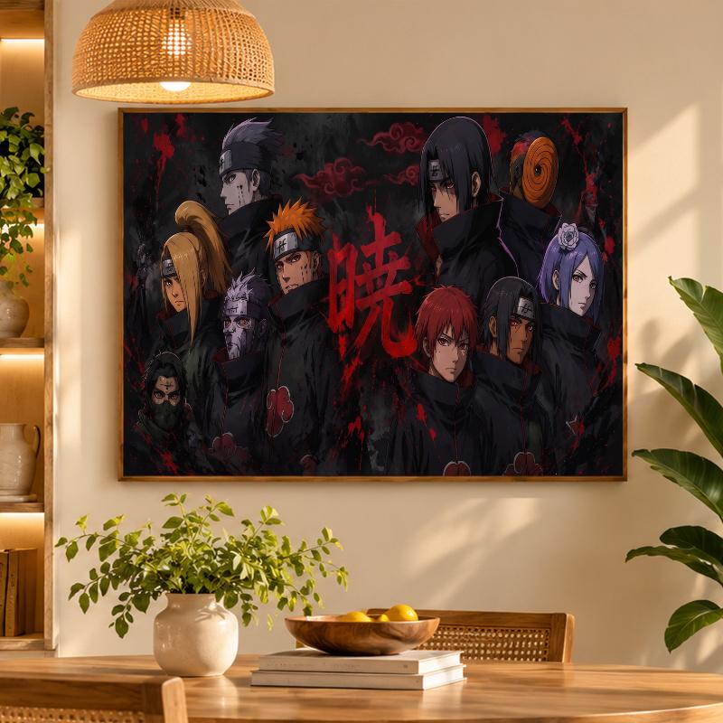 5D Diamond Painting Akatsuki Naruto DIY Full Drill Diamond Art Kit Home Decoration